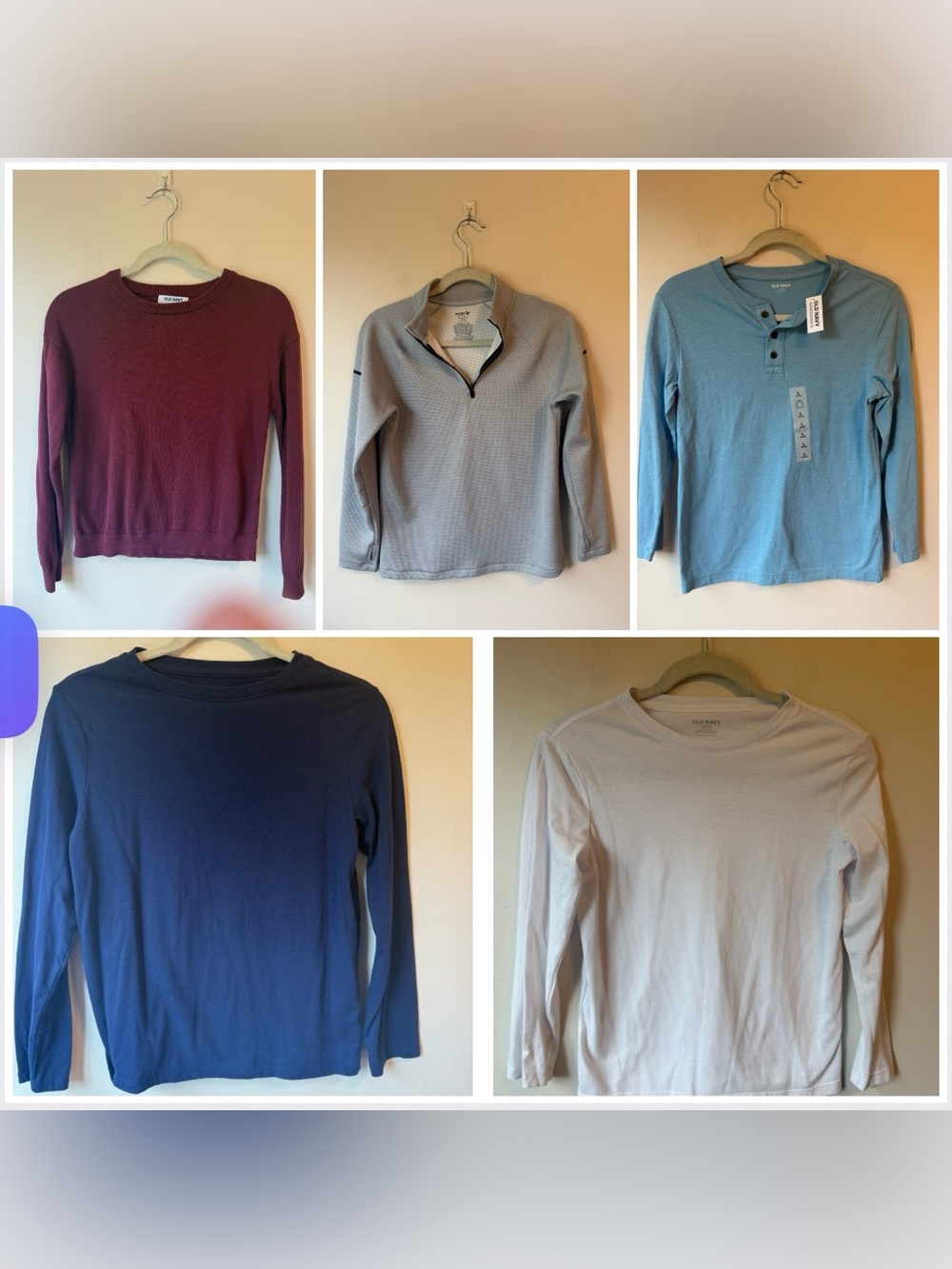 Youth Boys Size Large (10-12) Lot Of 5 Shirts (Old Navy & Cat & Jack)